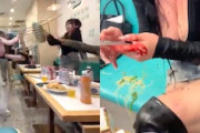 【動画】中国の飲食店で撮影されたキャットファイト。はげしいｗｗｗ（流血あり）