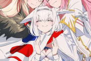 【FGO】闇＆光のＷコヤンスカヤに抱き着かれてご満悦なニキチッチちゃん！！　幸せそうなニキチッチちゃん可愛い！