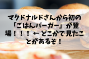 【悲報】マクドナルドさんから初の「ごはんバーガー」が登場！！！ ← 見たことがあるぞ！