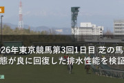 2026年東京競馬第3回1日目 芝の馬場状態が良に回復した排水性能を検証