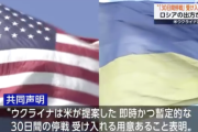 【速報】ウクライナ、アメリカが提案した30日間停戦の受け入れ表明