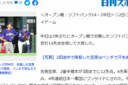 日刊スポーツ「ボコられた中日、ソフトバンクに14失点コテンパン」