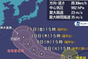 台風19号が中心気圧915hPa最大瞬間風速75m/sの猛烈な勢力で日本に向かって来てるぞお前ら警戒を |  頼んだぞ和歌山バリア  |  風速1キロ