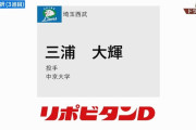 西武育成３位は三浦大輝「愛知リーグの最優秀防御率王」