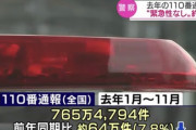 【悲報】コロナが怖い日本人、とんでもない110番をしてしまう