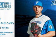 バーヘイゲン 9月20日の楽天戦 予告先発！ 18:00～