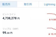 【訃報】ビットコインと株が大暴落 → 結果・・・・・・・・・