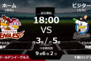試合実況　8月5日18:00～ 楽天－ロッテ (先発 藤平×西野)