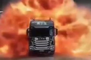 【恐怖】中国、トラックが爆発　一体なぜ？