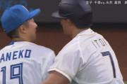 金子千尋vs.糸井嘉男の真剣勝負は2打数無安打！糸井はサプライズのネタバレもｗｗｗｗｗｗ