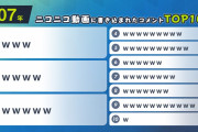 【画像】ニコニコ動画に書き込まれたコメント内容の年別ランキングが発表される