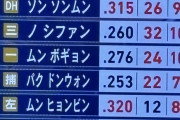 韓国打線、２桁本塁打が７人ｗｗｗｗ