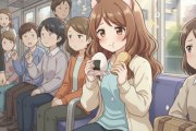 電車でおにぎりとかパン食べるのって普通ちゃうの？
