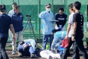日ハム城石コーチ、打球直撃で下顎部の打撲と診断　頭部の異常なし