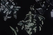 ガンダム0083でジムカスタムとゲルググMの残骸が浮いてるシーン