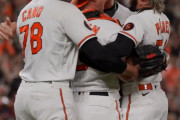 【MLB】オリオールズ9年ぶり地区優勝！　藤浪登板なしも喜び爆発、歓喜の輪加わる　圧倒43年ぶり100勝