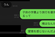 子供の学費より旅行を優先するって間違ってないか？