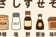 調味料のさしすせそでランキング作るぞ