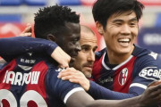 冨安健洋が4試合ぶり復帰のボローニャ、サンプドリアに3発勝利で3試合ぶり白星　セリエA第27節