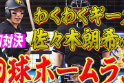 ホークス柳田、佐々木朗希と初対戦の初球で逆方向への特大ホームランｗｗｗｗｗｗｗ