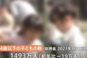 子供の数が40年連続で減少、過去最少に。もうダメだぁ