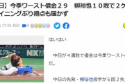 スポーツ報知さん、中日2ケタ敗戦4人到達の記事で謎の文言を発する