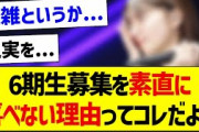 6期募集を素直に喜べない理由ってコレだよな…【乃木坂46・坂道オタク反応集】