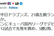 中日ドラゴンズ、21歳左腕ランディ・マルティネス獲得か