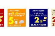 楽天市場ブラックフライデー､｢全ショップ ポイント2倍｣｢リピート購入2倍｣を開始