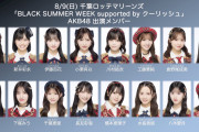 【8/9 （日） 16:30～】 AKB48 千葉ロッテマリーンズ「BLACK SUMMER WEEK supported by クーリッシュ」出演