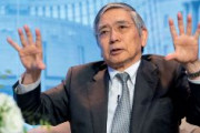 日銀の黒田前総裁「円安は一時的」　NYで講演