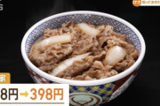 【朗報】牛丼大手3社が揃って割引始めたらしいｗｗｗｗｗｗ←どの店に行く？