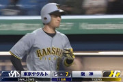 阪神近本、延長11回に勝ち越し2ランホームラン！！！！