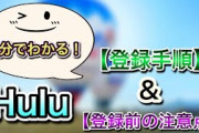 【無料動画】Hulu【登録方法】手順と注意点