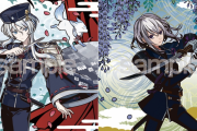 「刀剣乱舞」“刀剣男士×花札”がテーマの透明ピースパズル第17弾発売！白山吉光など4振りが展開＆組み立てれば和風ステンドグラスに