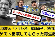 youtuber山口俊さん、『ラミレス、館山昌平、GG佐藤』にゲスト出演してもらうも再生数443回