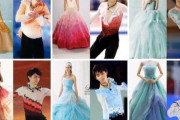 羽生結弦 の衣装っぽいドレス集！ …SEMEI無理やりすぎる…紫Originのがいい…緑パリ散シックで綺麗…