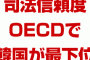韓国の司法機関信頼度、OECDで最下位に！　賠償判決を出した裁判所を韓国民自身が信用してなかった！　文在寅どうすんのこれ…