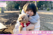 犬に振り回される冨里奈央ちゃんが可愛すぎた！！！【乃木坂46】