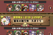 【パズドラ】クリスマス低レア10体交換は普通にハジでしょ、これからもいい塩梅でやってほしい