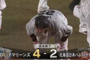 9月4日　ロッテ４－２日本ハム　序盤2失点許すも中盤から追い上げを見せ9回田村のサヨナラ弾で劇的勝利！引き分け挟んで3連勝！