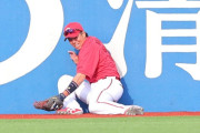 カープ野間がベンチ外＆試合前練習に不参加。前日にフェンス激突ジャンピングキャッチ→3回で途中交代