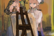 【FGO】ゴッホちゃんに絵を教わるキャプテン！！　キャプテンの描いた絵にも興味があります！！
