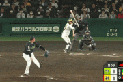 阪神２ー１ヤクルト　糸原健斗の打席、小幡竜平ヘッドスライディングで生還、長岡のフィルダースチョイスで勝ち越し
