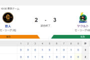 【試合結果】ヤクルト3-2巨人　オスナ8号含む2打点！石川6回2失点も勝ちつかず