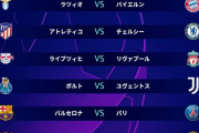 【速報】CLラウンド16組み合わせが決定ｗｗｗｗｗｗｗｗ
