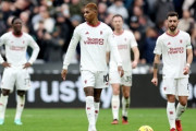マンU、ウエストハムに0-2完敗…公式戦4試合連続無得点で8位に後退