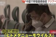 【悲報】中国で呼吸器感染症「ヒトメタニューモウイルス」が増加。日本でも感染者、延べ90億人移動の春節に感染拡大か