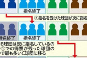 現役ドラフトの指名方式判明　12球団がリストから指名したい選手に投票　最多得票球団に1番目指名権