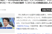 【報道】竹中平蔵氏「“日本は英語を喋れない”というのは嘘だ」 中学3年生の6割がスピーキング0点の衝撃